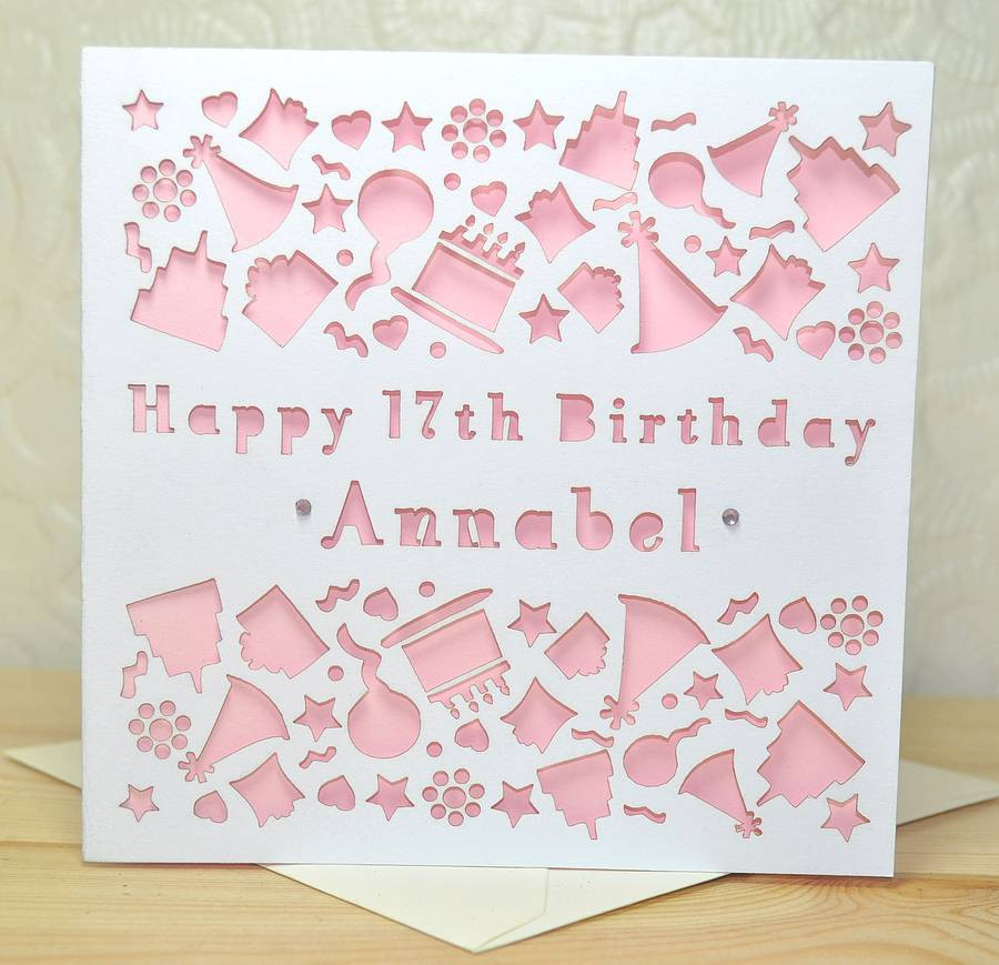 Best ideas about Personalise Birthday Card
. Save or Pin personalised laser cut birthday card by sweet pea design Now.