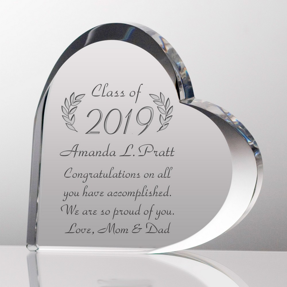 Best ideas about Personalized Graduation Gift Ideas
. Save or Pin Crystal Heart Personalized Graduation Gift Now.
