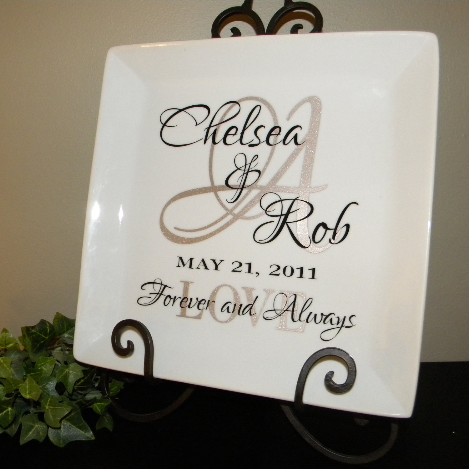 Best ideas about Personalized Wedding Gift Ideas
. Save or Pin Personalized Wedding Gift Plate Anniversary Gift For by Now.