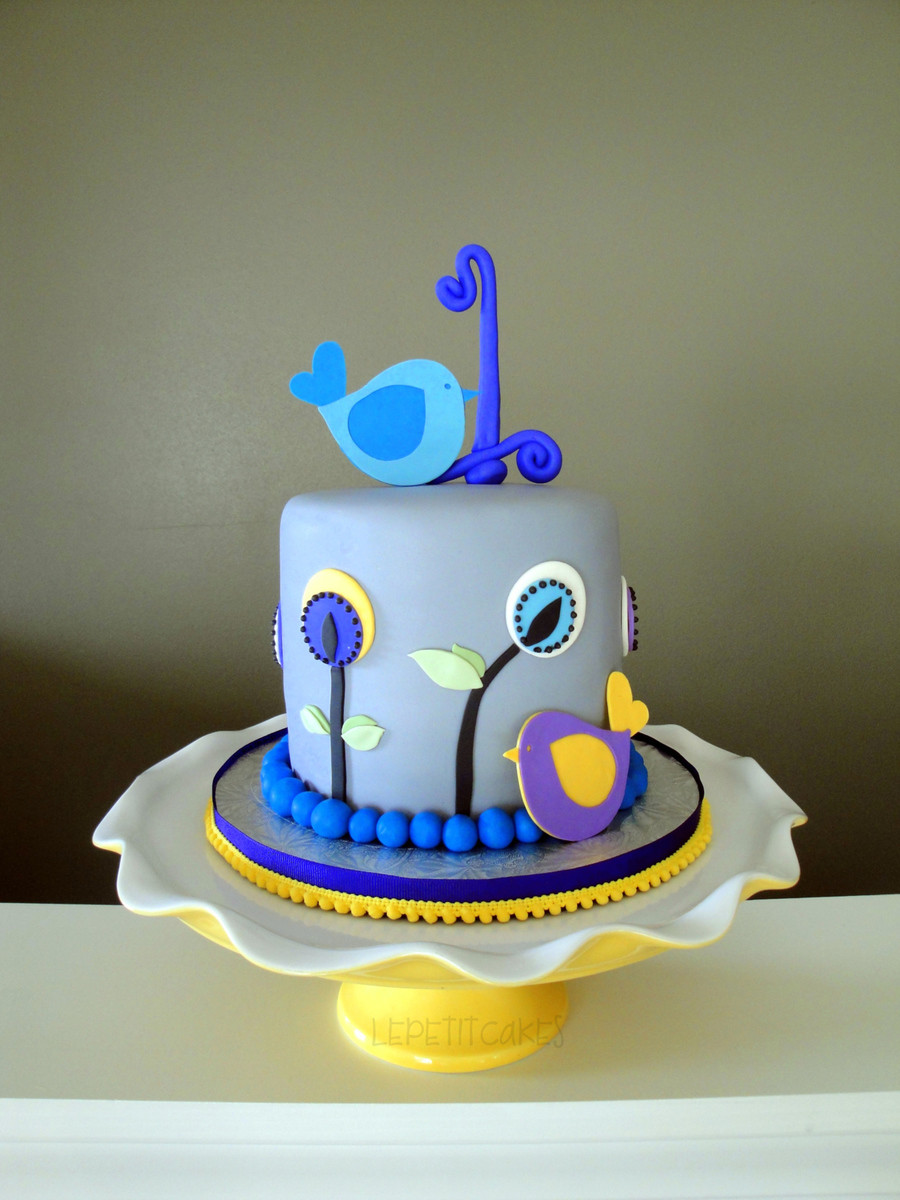 Best ideas about Photos Birthday Cake
. Save or Pin Bird & Flower Birthday Cake CakeCentral Now.