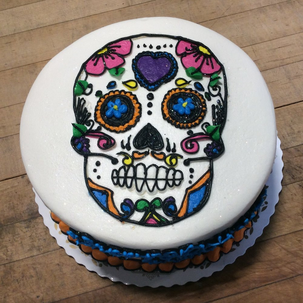 Best ideas about Photos Birthday Cake
. Save or Pin Sugar Skull Birthday Cake — Trefzger s Bakery Now.