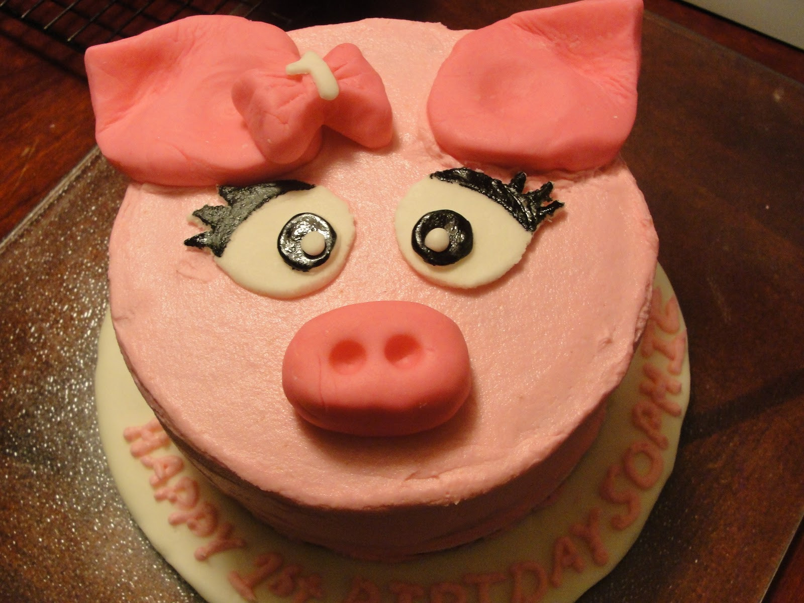 Best ideas about Piggy Birthday Cake
. Save or Pin KT Kakes Pig Smash Cake and Cupcakes Custom Cakes Now.