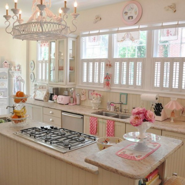 Best ideas about Pink Kitchen Decoration
. Save or Pin Vintage Yet Romantic Kitchen to Suit Your Taste Now.
