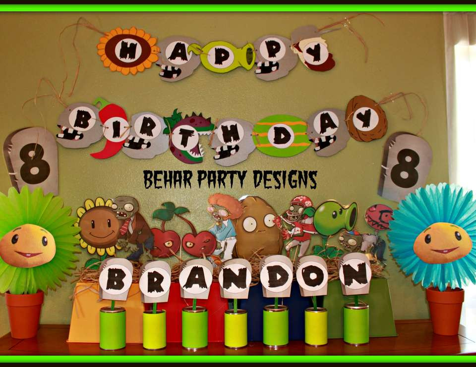 Best ideas about Plants Vs Zombies Birthday Party
. Save or Pin Plants vs Zombies Birthday "Brandon s 8th Plants vs Now.