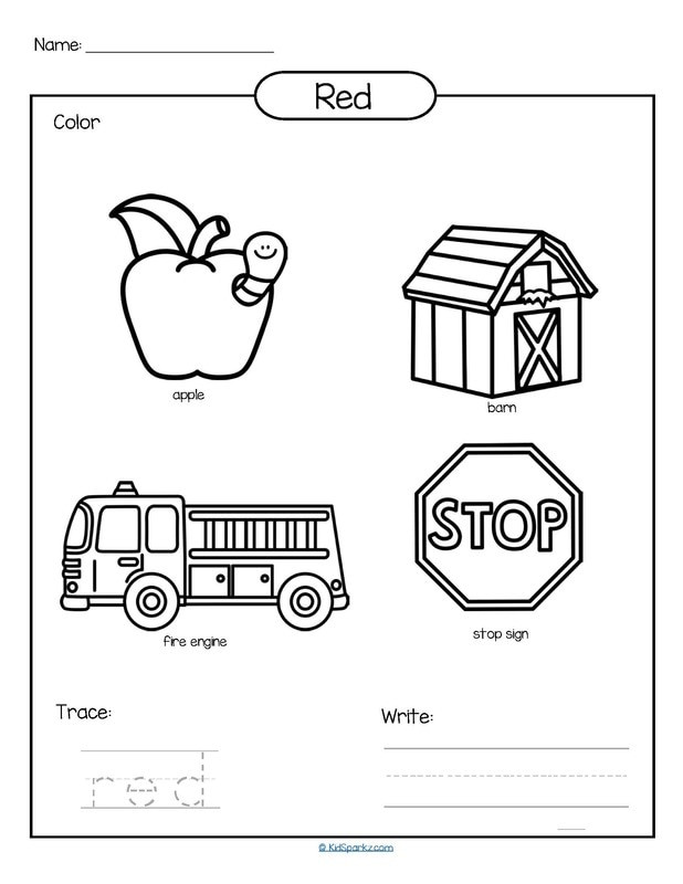 Best ideas about Preschool Coloring Sheets For Red
. Save or Pin Colors theme activities and printables for preschool and Now.