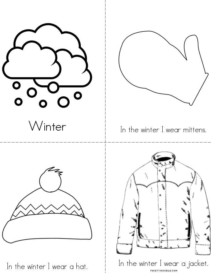 Best ideas about Preschool Coloring Sheets From The Jacket I Wera In The Snow
. Save or Pin Winter Clothes Book Twisty Noodle Now.