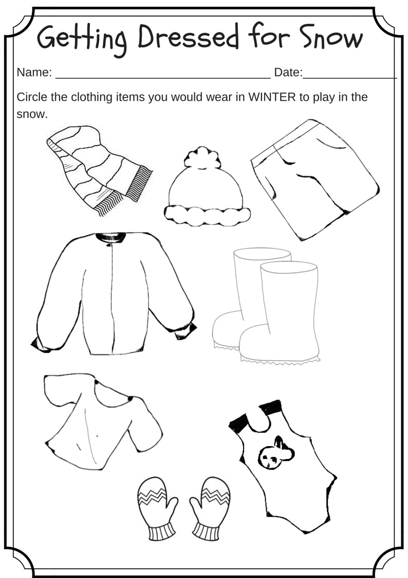 Best ideas about Preschool Coloring Sheets From The Jacket I Wera In The Snow
. Save or Pin 14 Best of Preschool Winter Worksheets Printables Now.