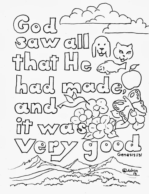 Best ideas about Preschool Coloring Sheets Genesis
. Save or Pin Coloring Pages for Kids by Mr Adron Genesis 1 31 Print Now.
