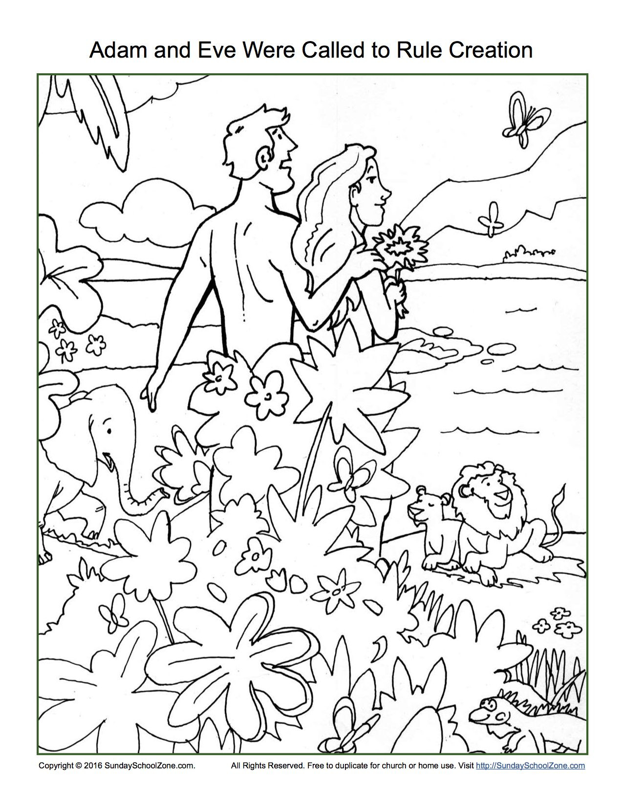 Best ideas about Preschool Coloring Sheets Genesis
. Save or Pin Adam and Eve Were Called To Rule Creation Coloring Page Now.