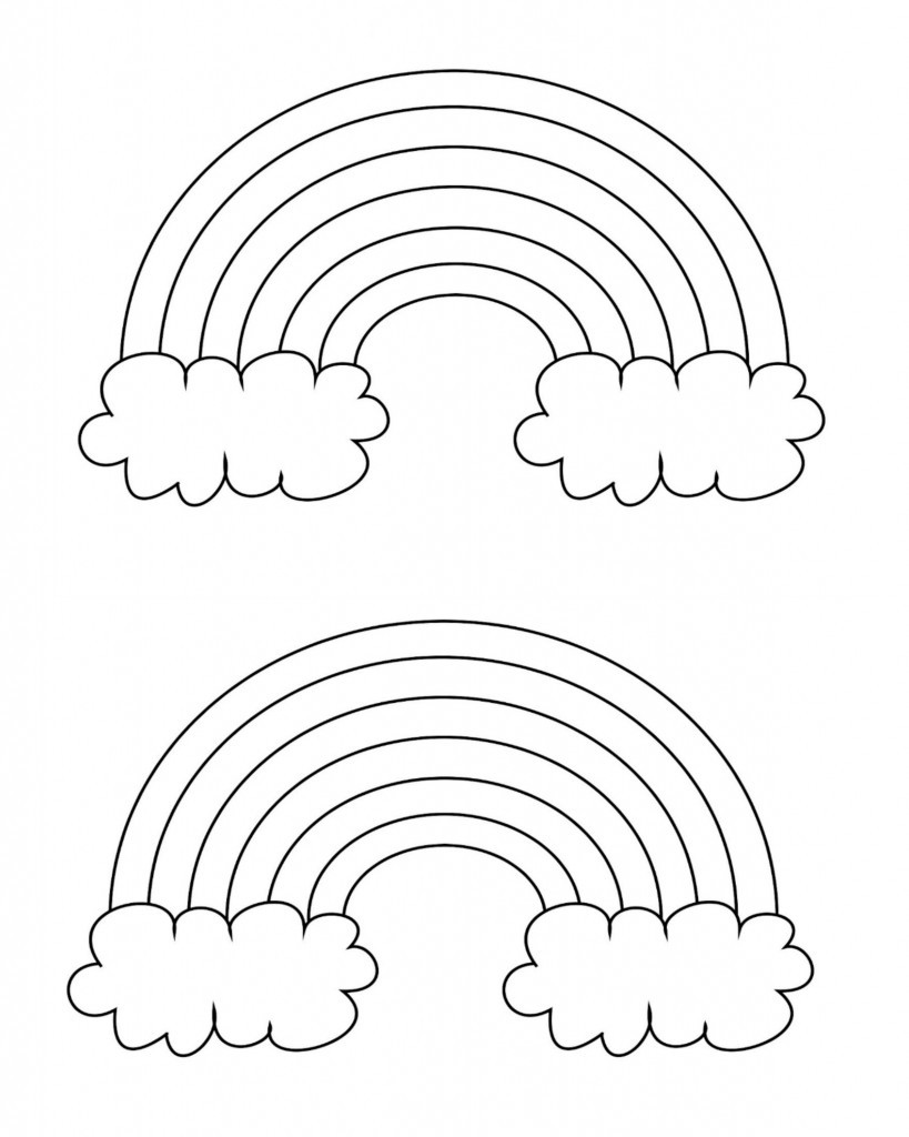 Best ideas about Printable Coloring Pages Rainbow
. Save or Pin Free Printable Rainbow Templates Small Medium & Now.