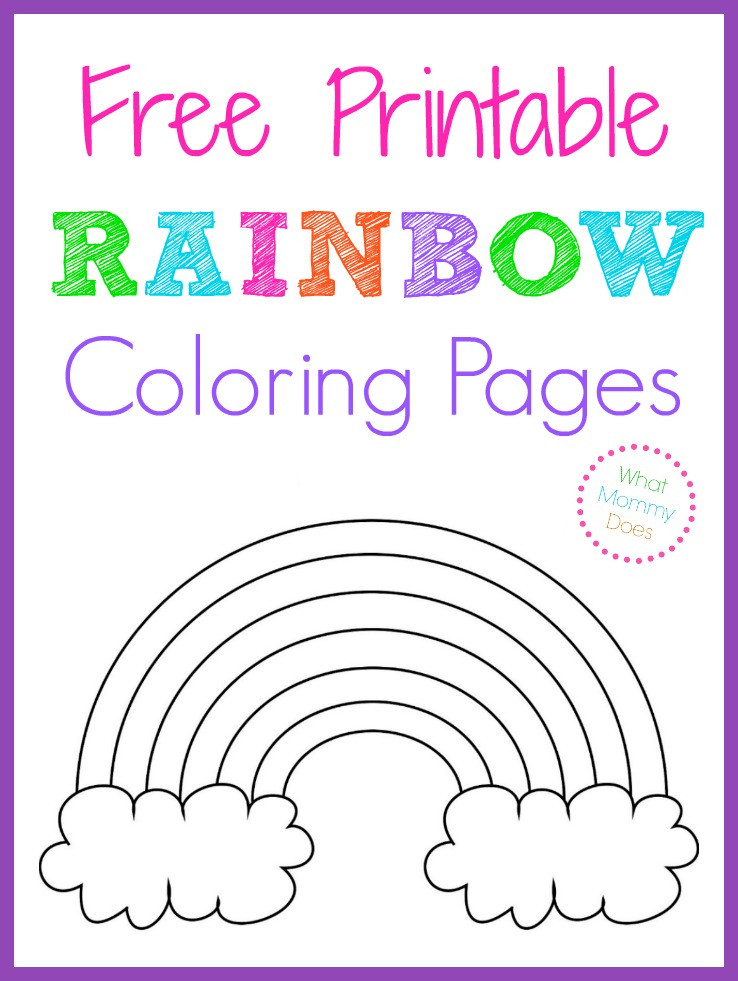 Best ideas about Printable Coloring Pages Rainbow
. Save or Pin Free Printable Rainbow Coloring Pages What Mommy Does Now.