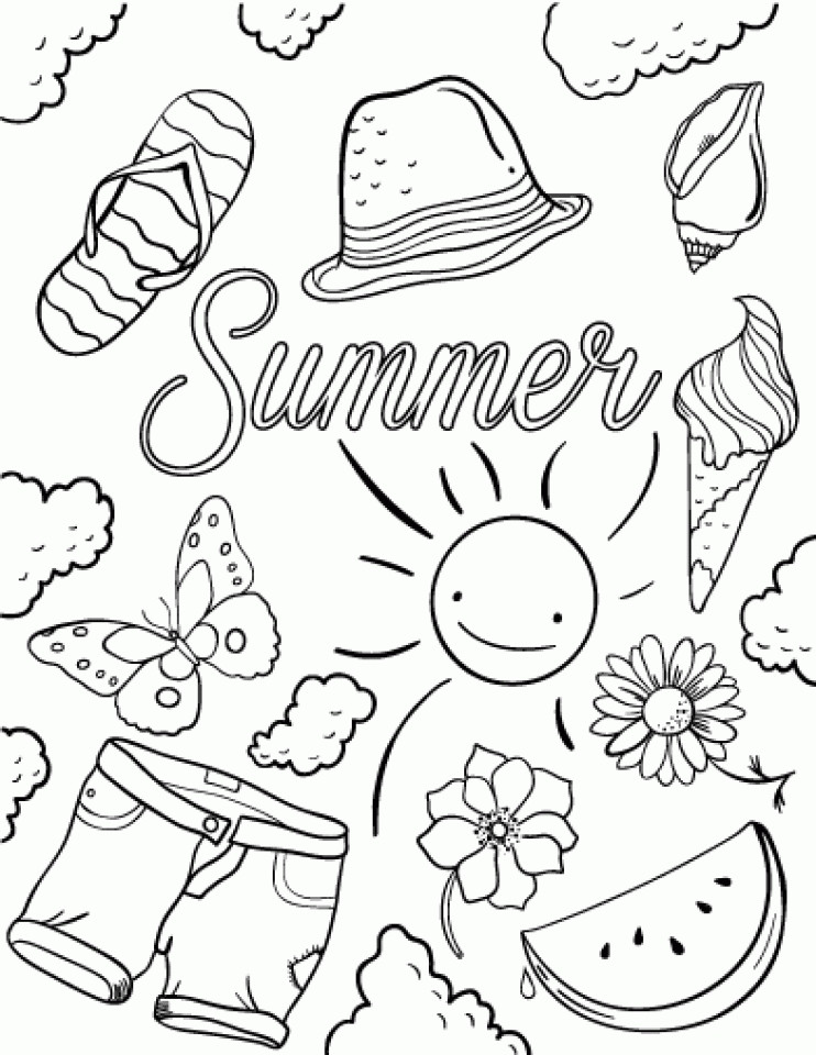 Best ideas about Printable Coloring Sheets For Summer
. Save or Pin 20 Free Printable Summer Coloring Pages Now.