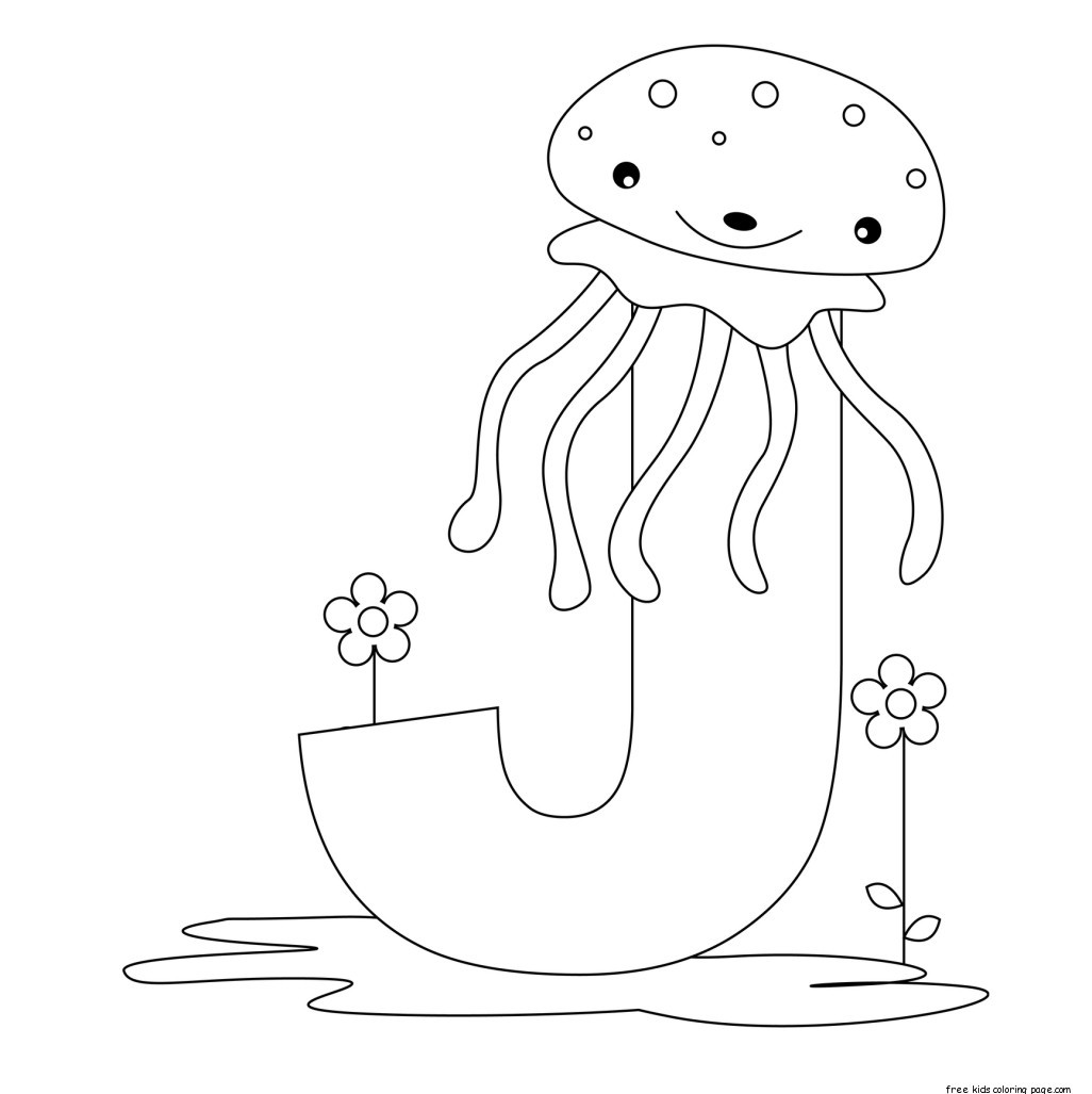 Best ideas about Printable Jellyfish Coloring Pages For Girls
. Save or Pin Printable alphabet letter j worksheets for JellyfishFree Now.