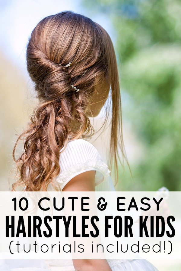 Best ideas about Quick Hairstyles For Kids
. Save or Pin 10 cute and easy hairstyles for kids Now.
