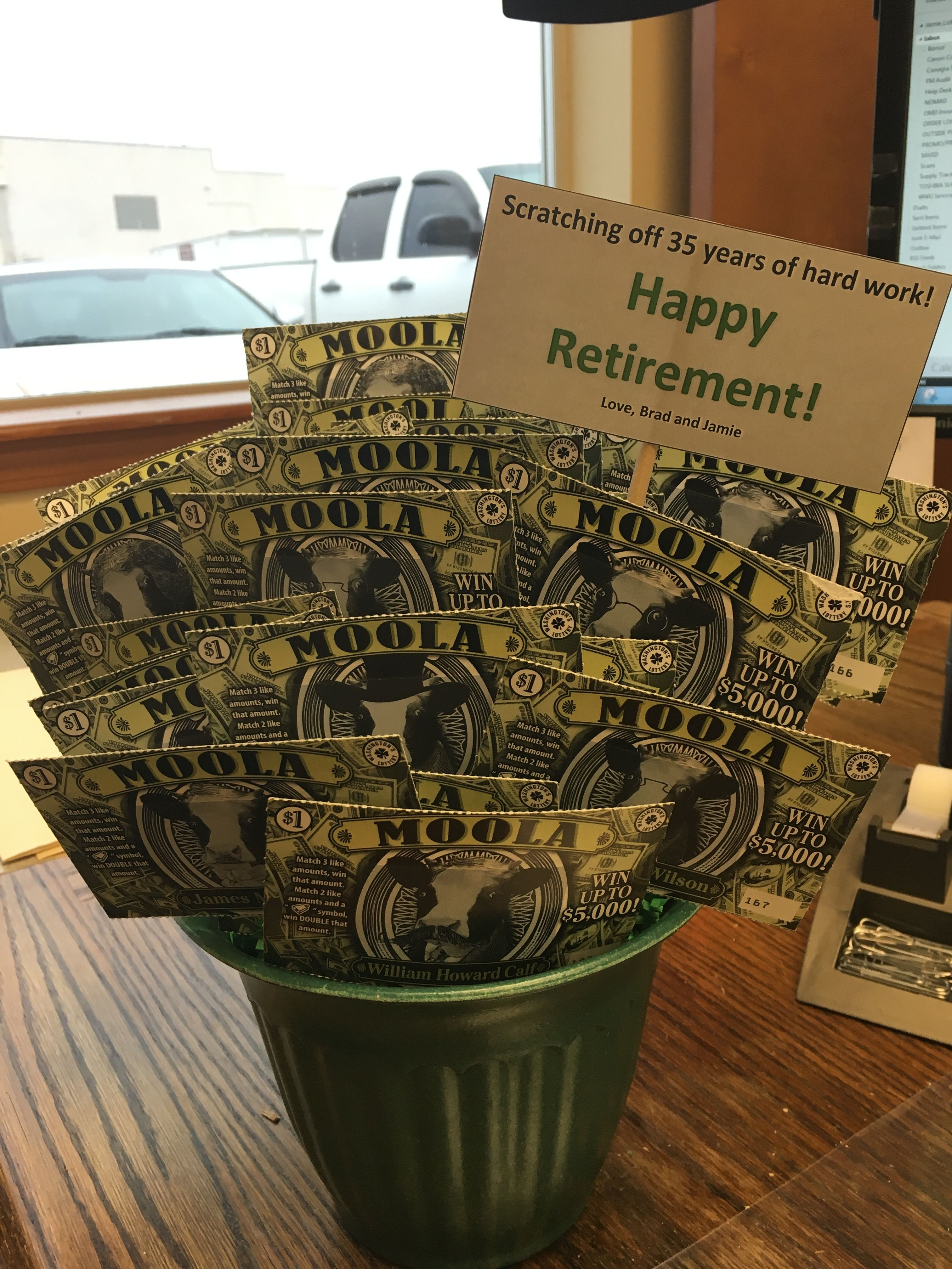 Best ideas about Retirement Gift Ideas For Dad
. Save or Pin Scratch ticket retirement t I made Ideas Now.