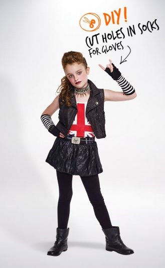 Best ideas about Rockstar Costume DIY
. Save or Pin DIY Goth Rocker Costume for Halloween Now.