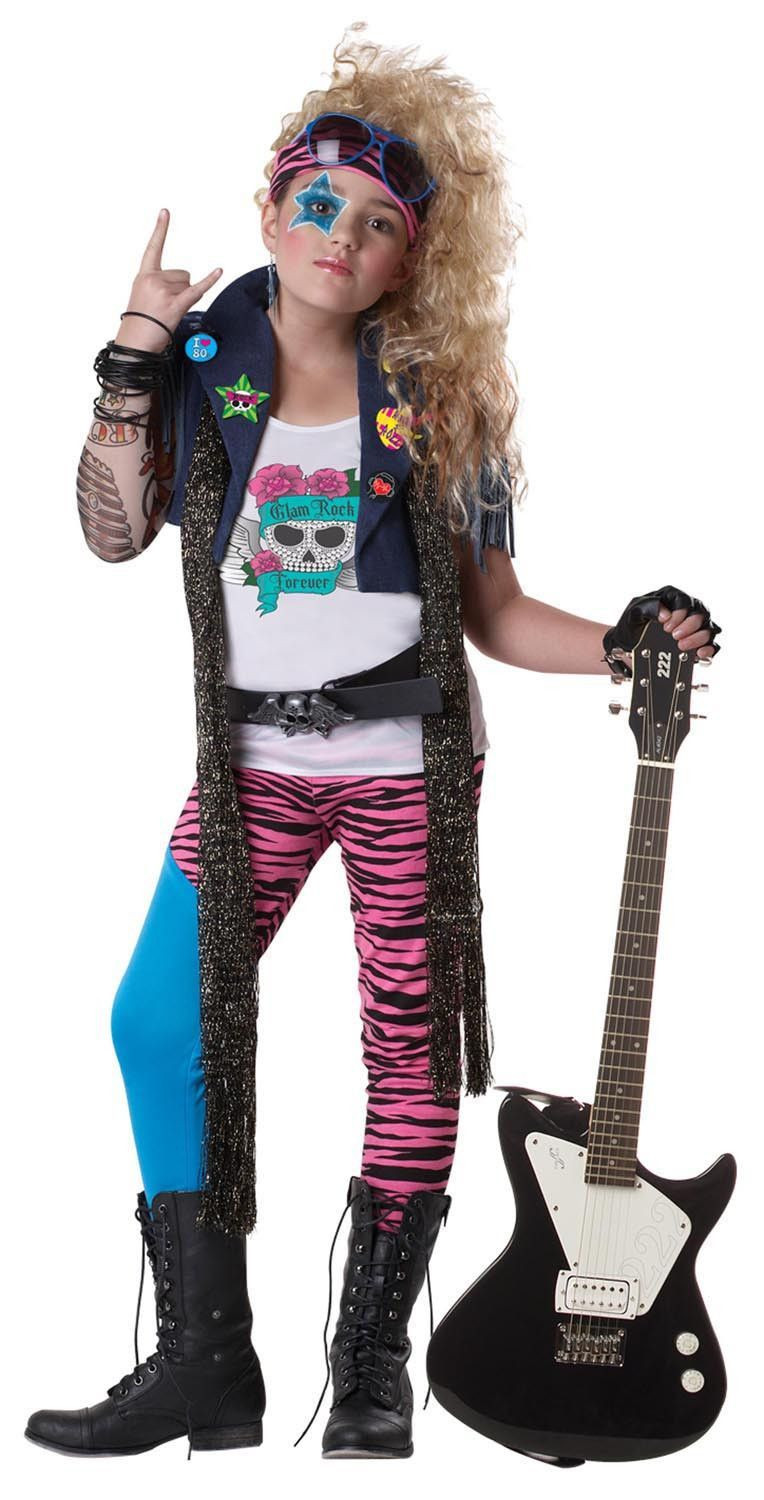 Best ideas about Rockstar Costume DIY
. Save or Pin 80 s Glam Punk Rocker Costume Child Now.