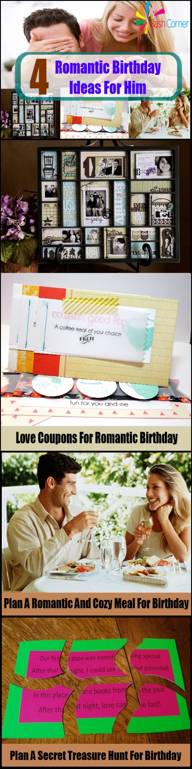 Best ideas about Romantic Birthday Gifts
. Save or Pin Romantic Birthday Ideas For Him Now.