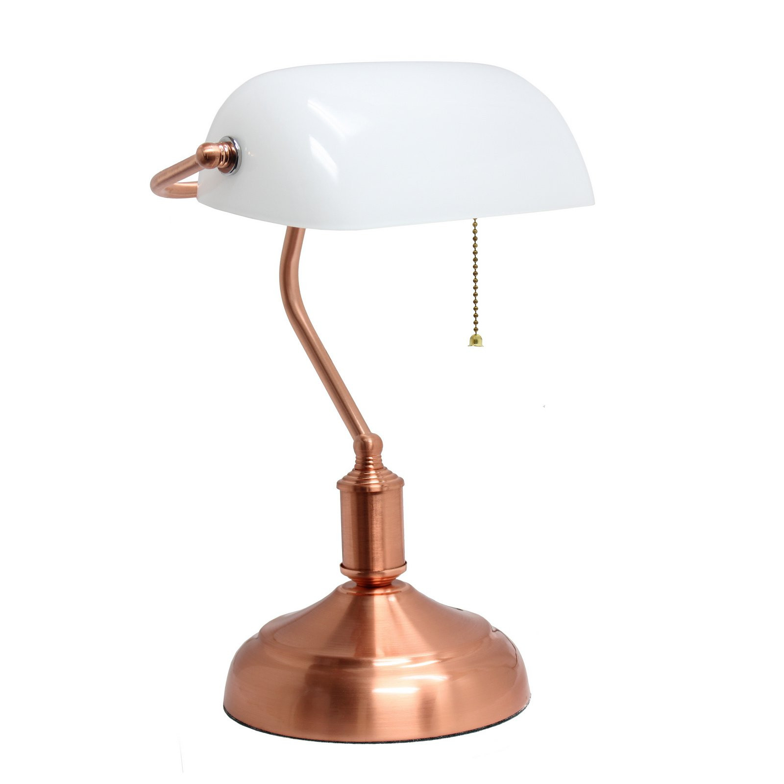 Best ideas about Rose Gold Desk Lamp
. Save or Pin Simple Designs Executive Banker s Desk Lamp with White Now.