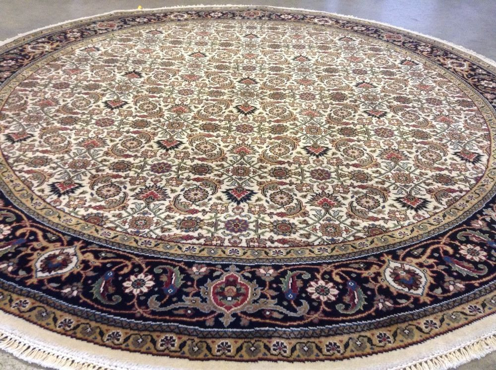 Best ideas about Round Entryway Rugs
. Save or Pin 6 x 6 Ivory Black Round Persian Oriental Rug Wool Hand Now.