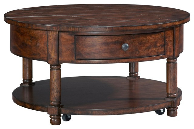 Best ideas about Round Lift Top Coffee Table
. Save or Pin Broyhill Attic Rustic Oak Round Lift Top Cocktail Table Now.