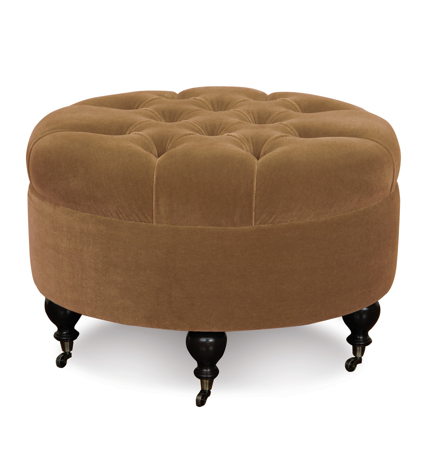 Best ideas about Round Ottoman Coffee Table
. Save or Pin Black glass and wood small round coffee table — Coffee Now.