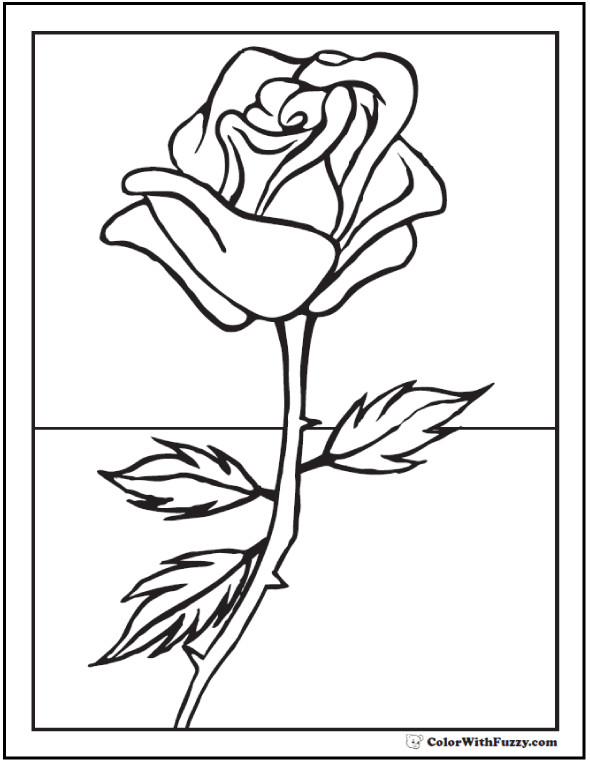 Best ideas about Salice Rose Coloring Sheets For Kids
. Save or Pin 73 Rose Coloring Pages Customize PDF Printables Now.