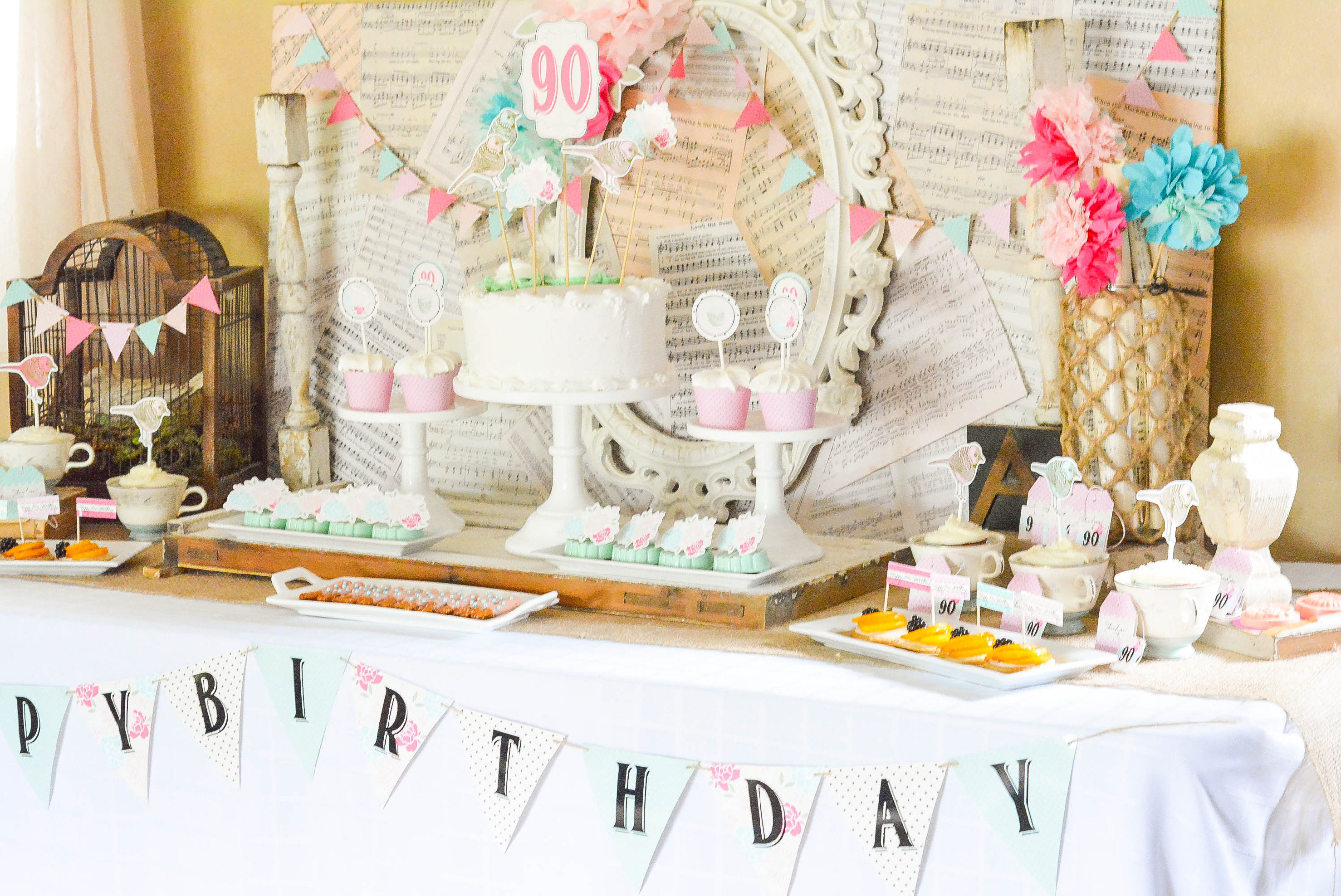Best ideas about Shabby Chic Birthday Party
. Save or Pin A Shabby Chic Vintage Rose 90th Birthday Celebration Now.