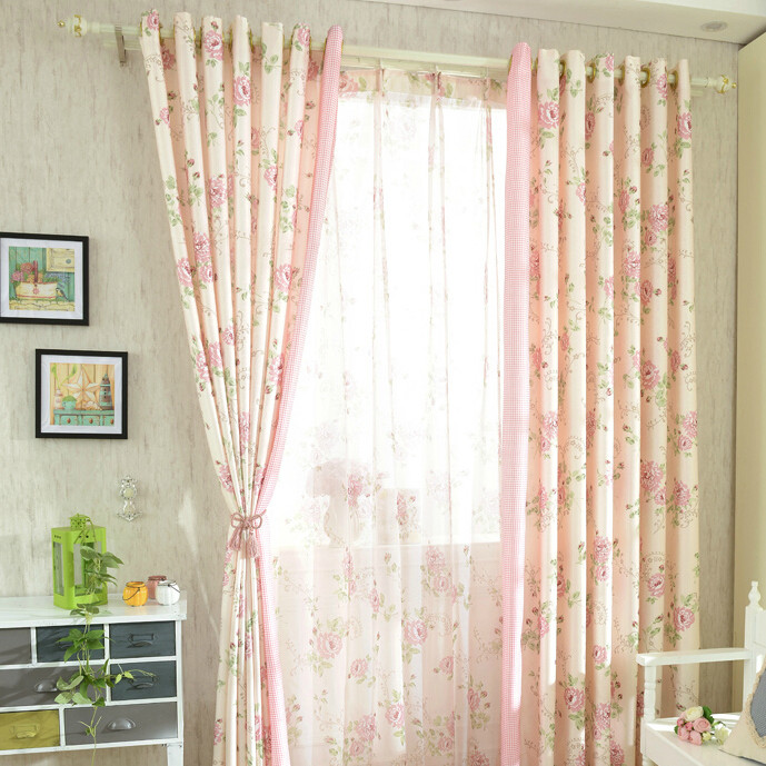 Best ideas about Shabby Chic Curtains
. Save or Pin Romantic Pink Floral Poly Cotton Shabby Chic Curtains Now.