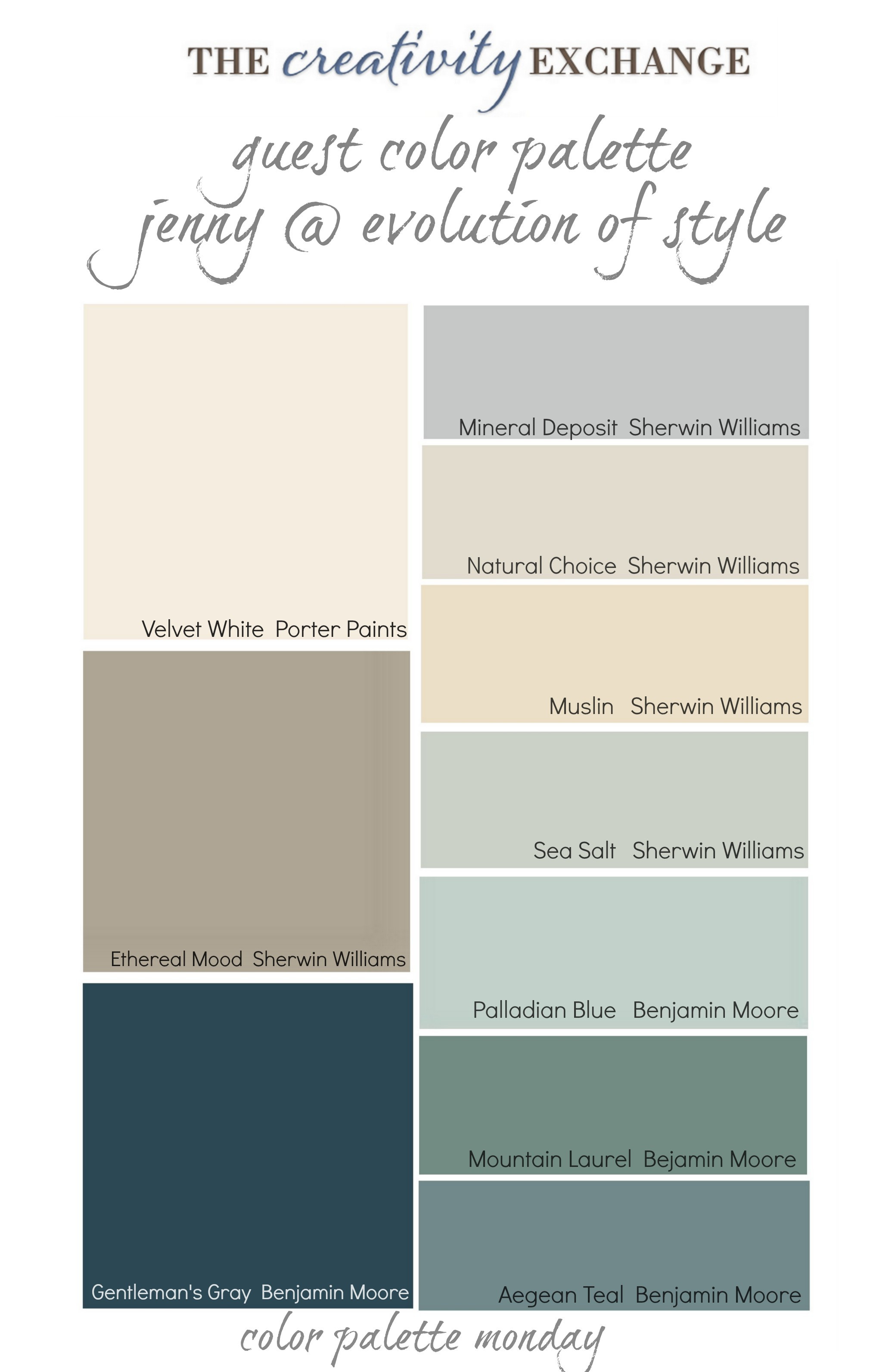 Best ideas about Sherman Williams Paint Colors
. Save or Pin Readers Favorite Paint Colors Color Palette Monday Now.