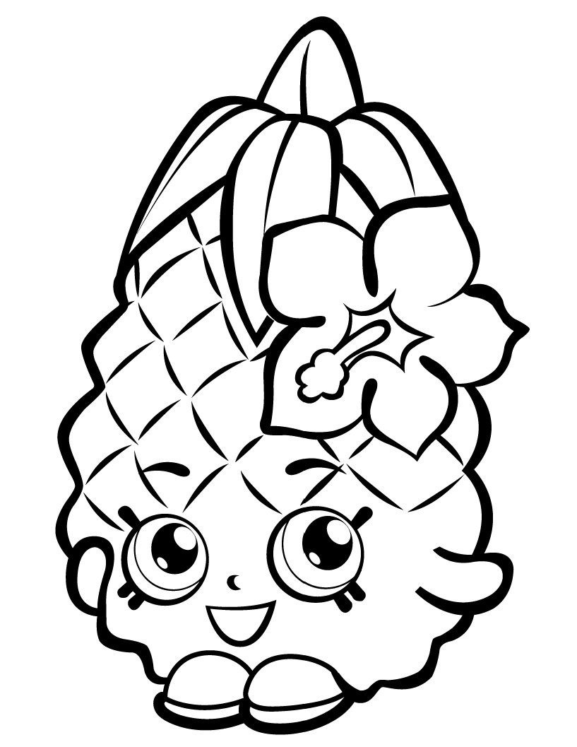 Best ideas about Shopkin Cupcake Princess Coloring Sheets For Kids
. Save or Pin Pineapple coloring pages to and print for free Now.