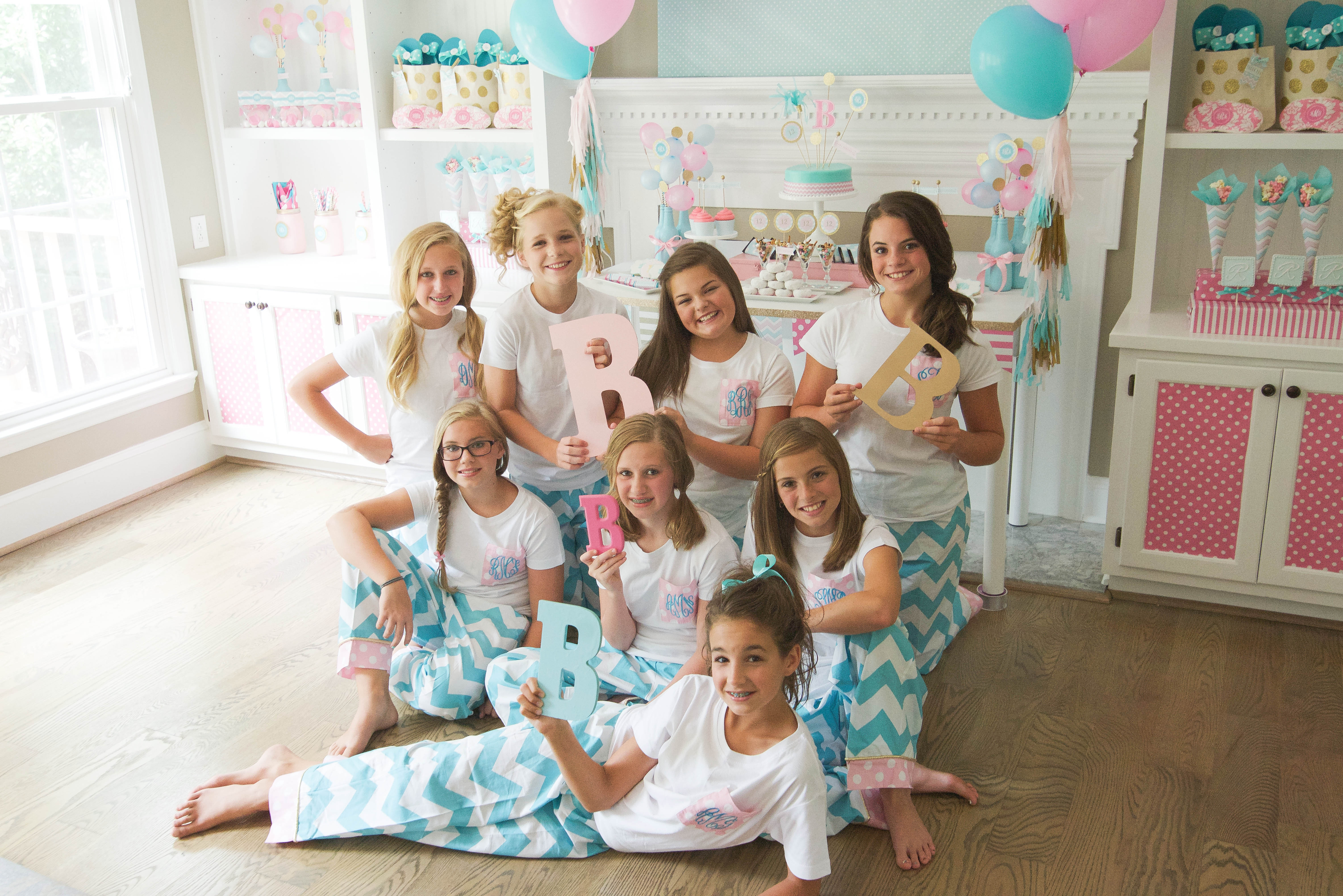 Best ideas about Sleepover Birthday Party
. Save or Pin Brynne s Monogram Slumber Birthday Party for Balloon Time Now.