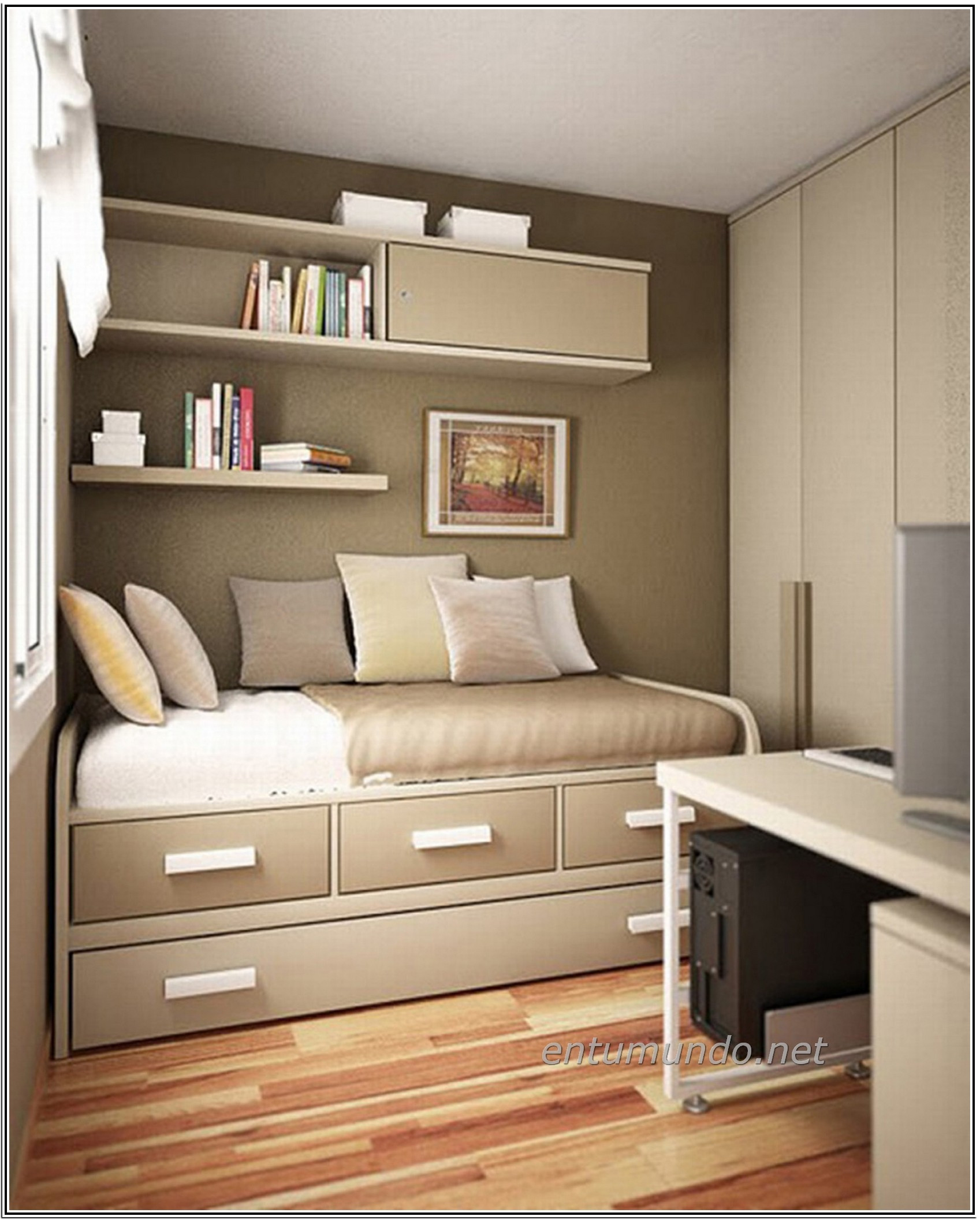 Best ideas about Small Apartment Storage Ideas
. Save or Pin Attractive Small Apartment Bedroom Storage Ideas with Now.