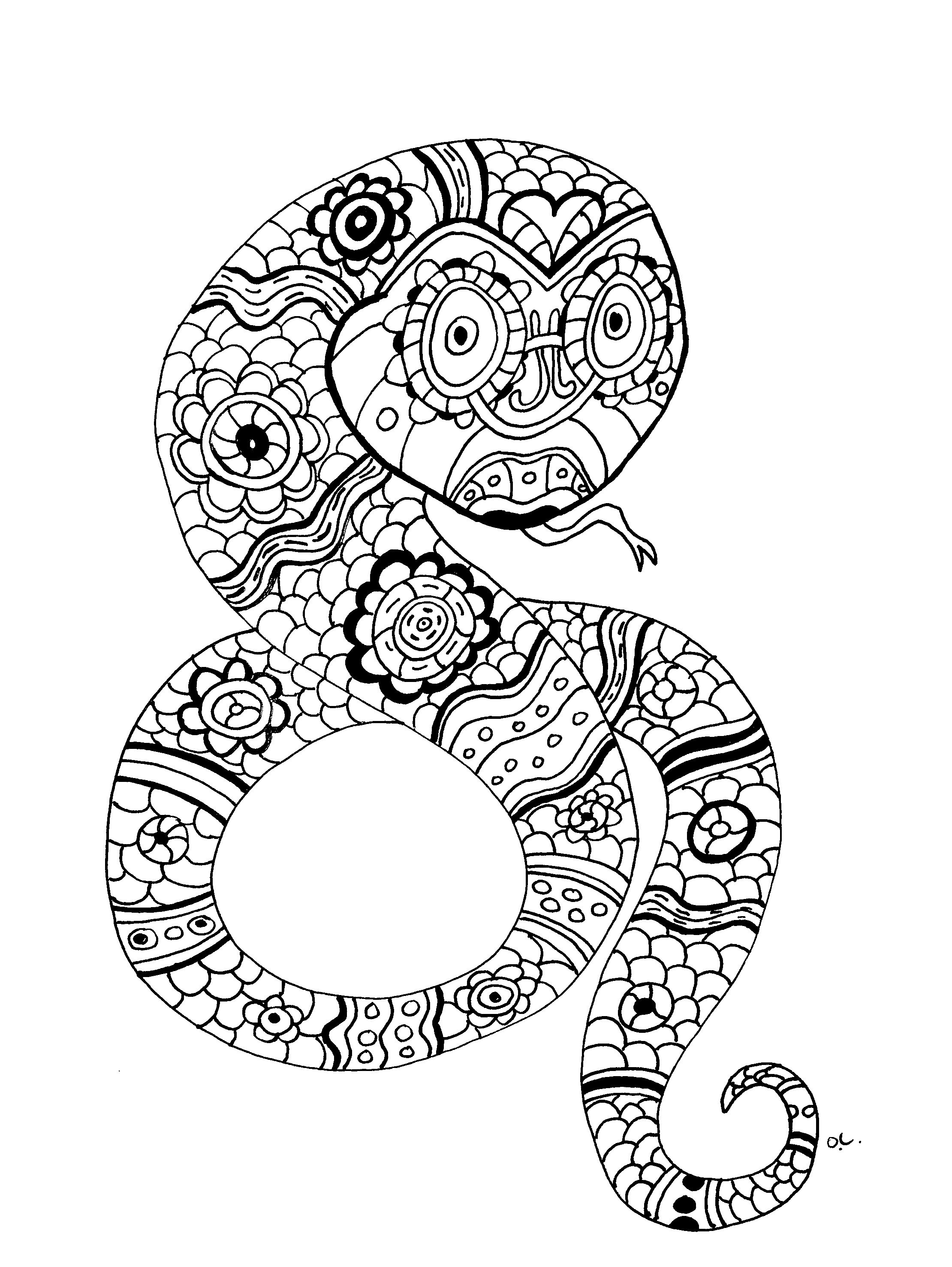 Best ideas about Snake Coloring Pages For Adults
. Save or Pin Snake Mandala Coloring Pages Download Now.