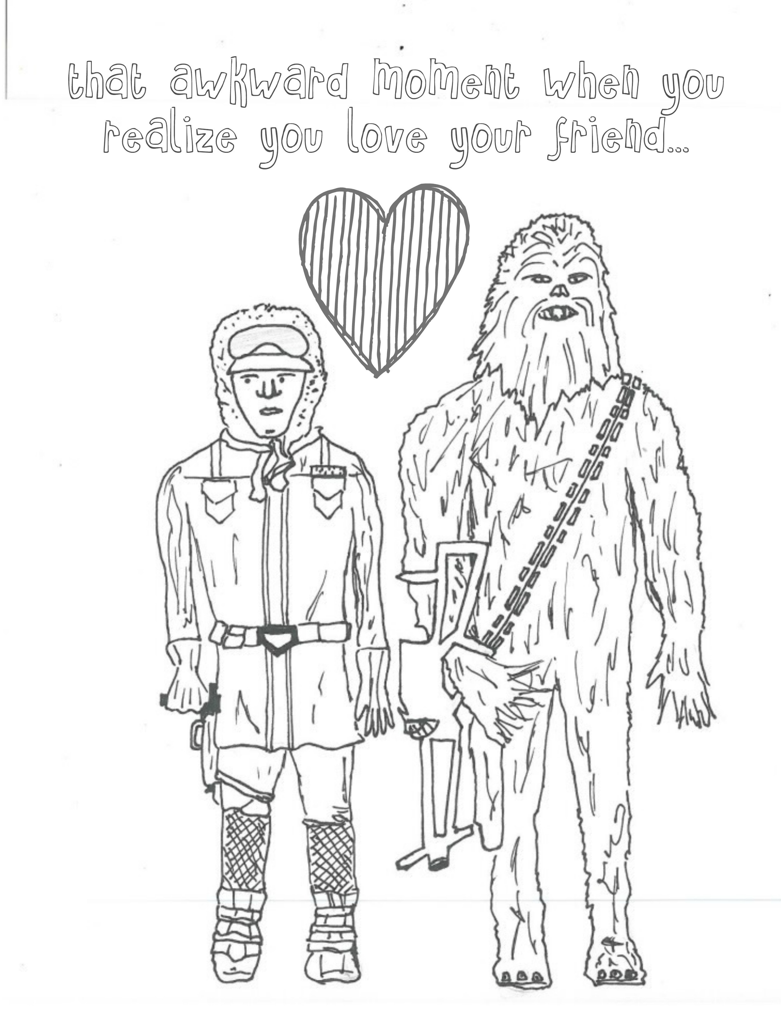 Best ideas about Star Wars Coloring Pages For Adults
. Save or Pin 8 More Star Wars Inspired Valentines Coloring Pages Now.