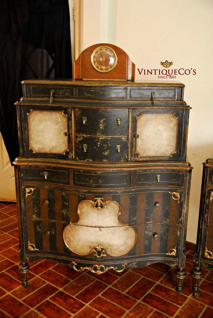 Best ideas about Steampunk Furniture DIY
. Save or Pin Antique Steampunk 3p Shabby Distressed Painted Bedroom Now.