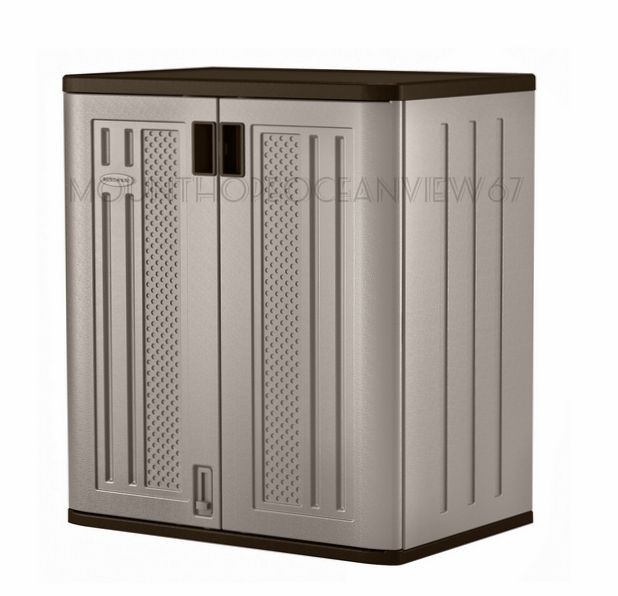 Best ideas about Suncast Storage Cabinet
. Save or Pin Suncast Storage Cabinet Utility Outdoor Box Shelf Yard Now.