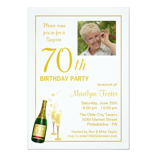 Best ideas about Surprise 70th Birthday Invitations
. Save or Pin Surprise 70th Birthday Invitations & Announcements Now.