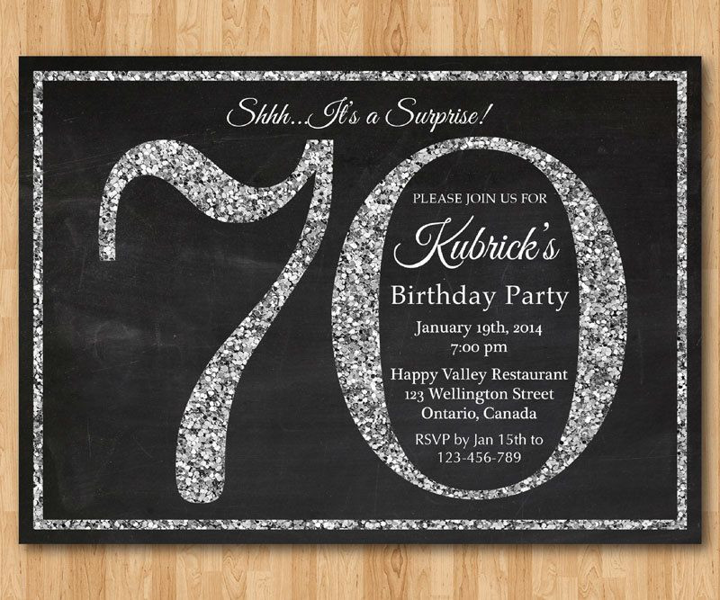 Best ideas about Surprise 70th Birthday Party Invitations
. Save or Pin 15 70th Birthday Invitations Design and Theme Ideas Now.