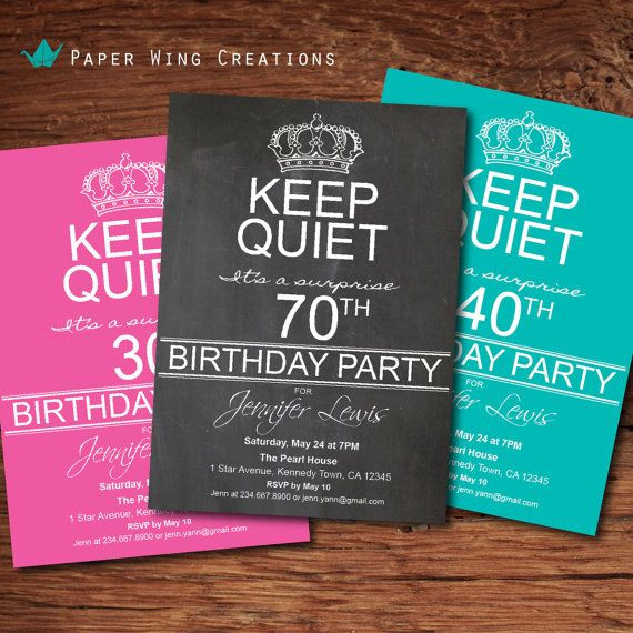 Best ideas about Surprise 70th Birthday Party Invitations
. Save or Pin Adult Surprise 70th Birthday Party Invitation 80th Now.