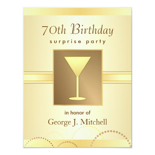 Best ideas about Surprise 70th Birthday Party Invitations
. Save or Pin 70th Birthday Surprise Party Invitations Gold Now.