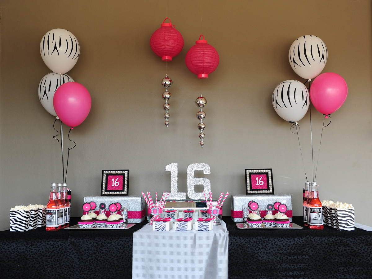 Best ideas about Sweet 16th Birthday Decorations
. Save or Pin Sassy & Sweet Sixteen Taking a lil walk on the WILD SIDE Now.