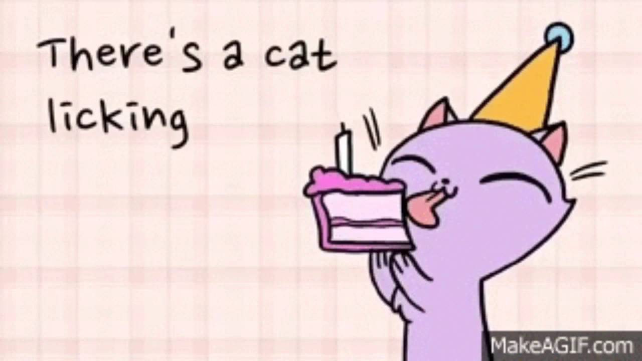 Best ideas about There's A Cat Licking Your Birthday Cake
. Save or Pin Parry Gripp There Is A Cat Licking Your Birthday Cake Now.