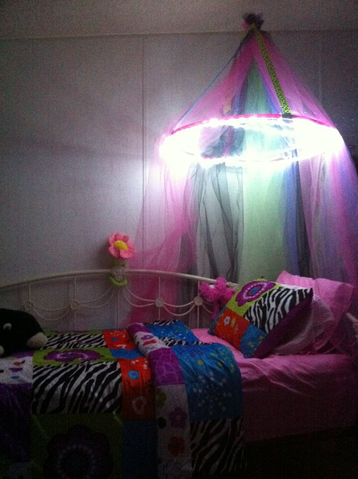 Best ideas about Toddler Bed Canopy DIY
. Save or Pin DIY Kids Bed Canopy With Lights Millie Pinterest Now.