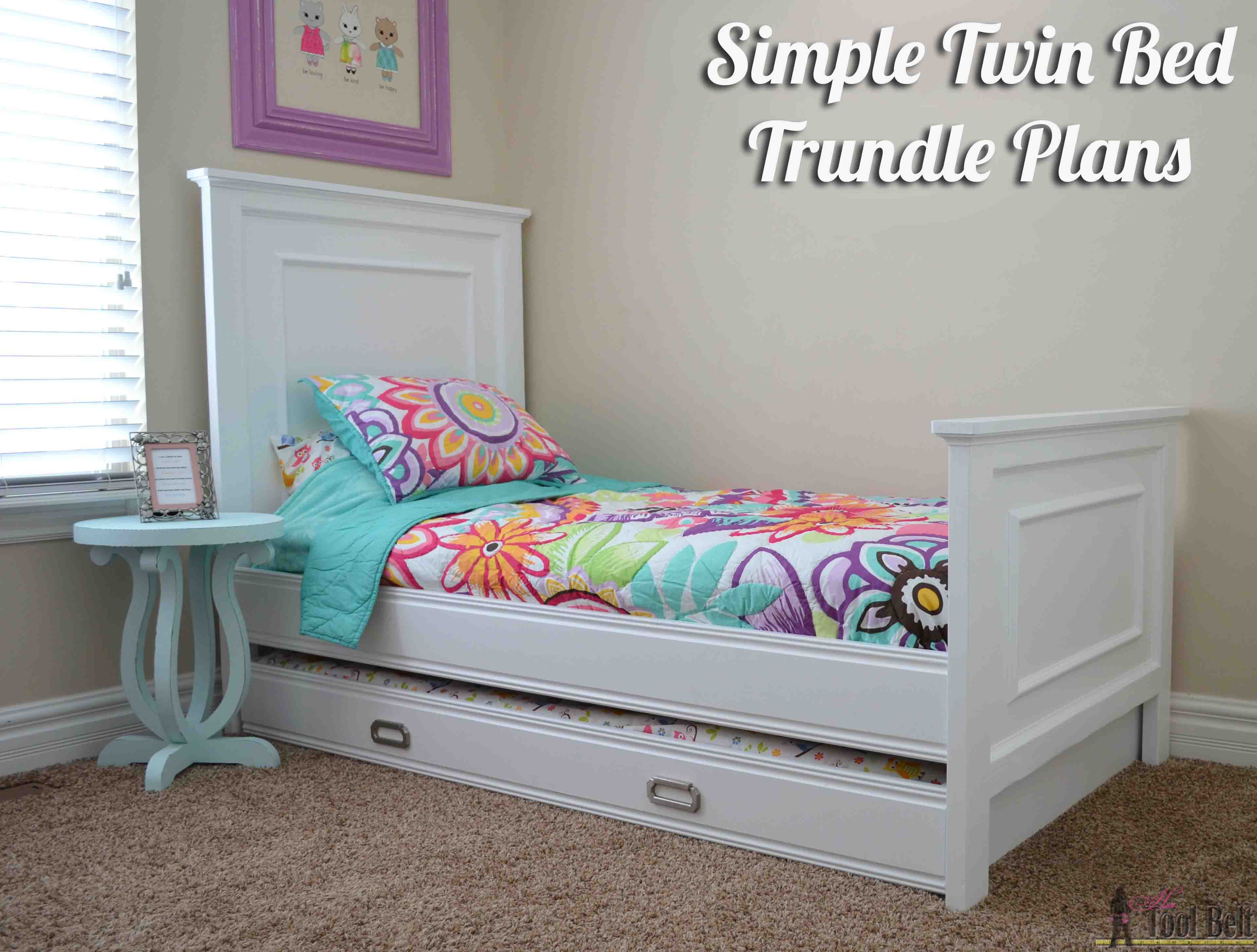 Best ideas about Twin Bed DIY Plans
. Save or Pin Simple Twin Bed Trundle Her Tool Belt Now.