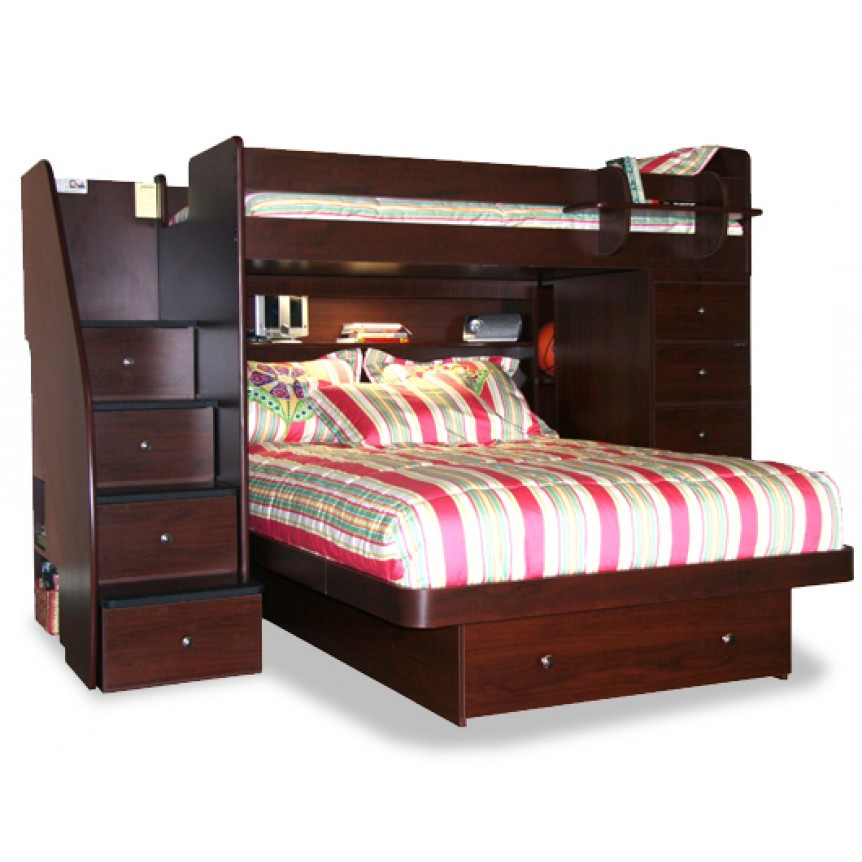 Best ideas about Twin Over Twin Bunk Bed With Stairs
. Save or Pin Twin over Full Bunk Bed with Stairs Now.