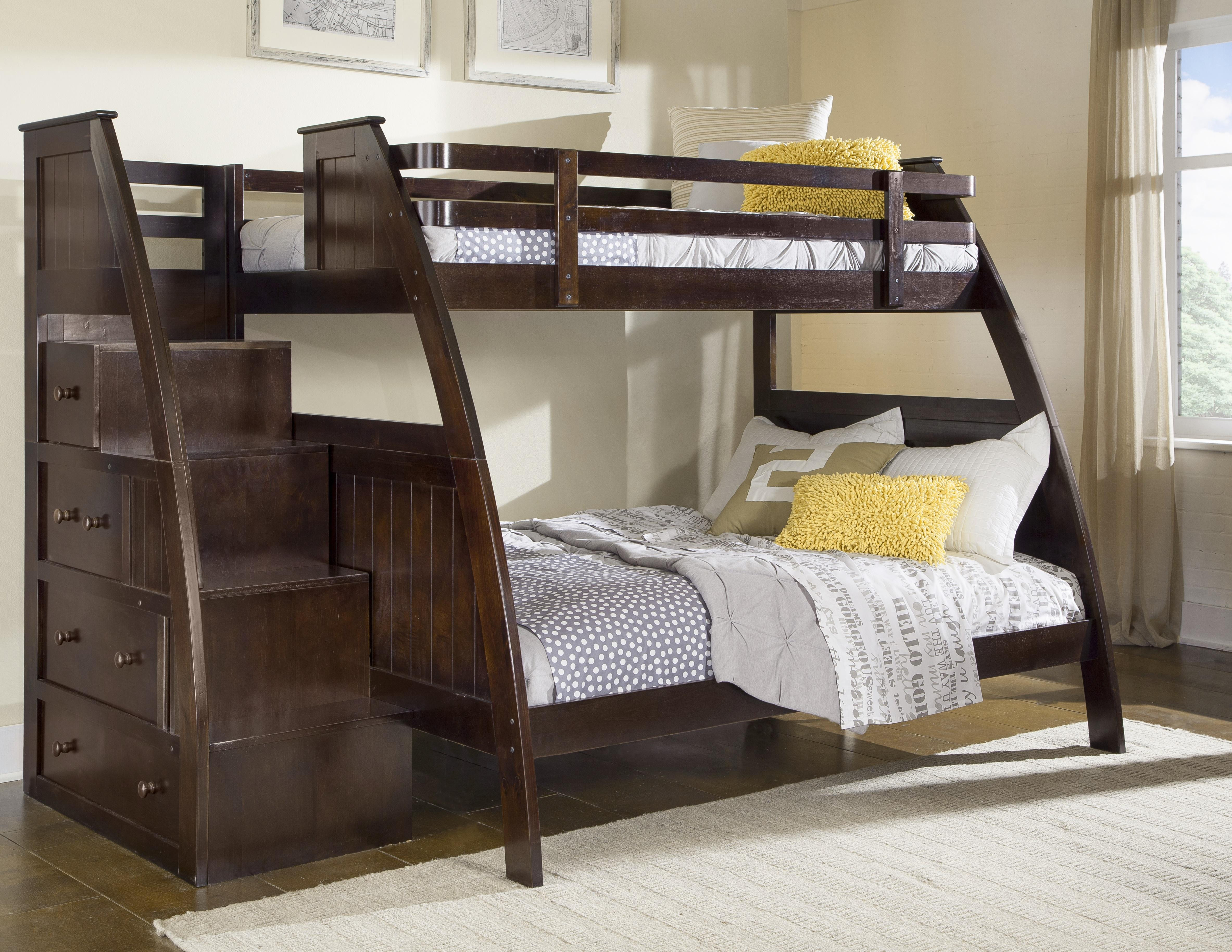 Best ideas about Twin Over Twin Bunk Bed With Stairs
. Save or Pin Canwood Canwood Overland Twin over Full Bunk Bed with Now.