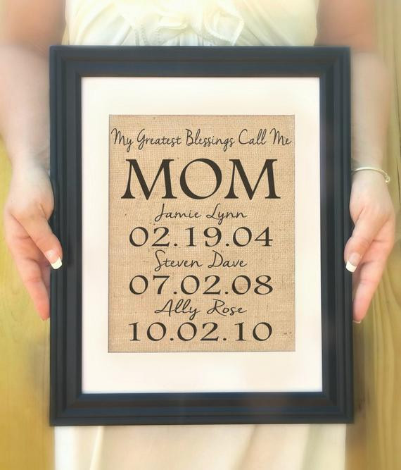 Best ideas about Unique Birthday Gifts For Moms
. Save or Pin Personalized Gift for MOM Mother s Day Gift from Kids Now.