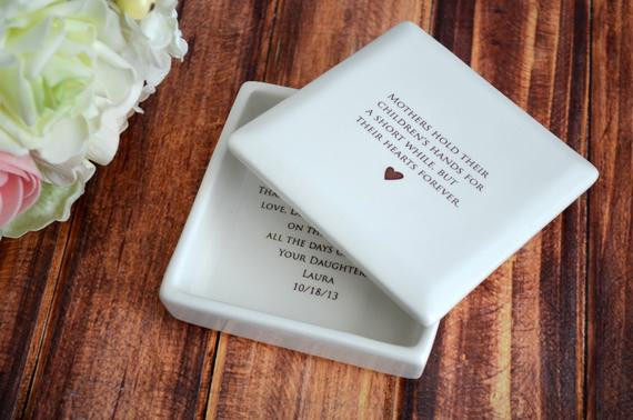 Best ideas about Unique Mother Of The Bride Gift Ideas
. Save or Pin Unique Mother of the Bride Gift Square Keepsake Box by Now.