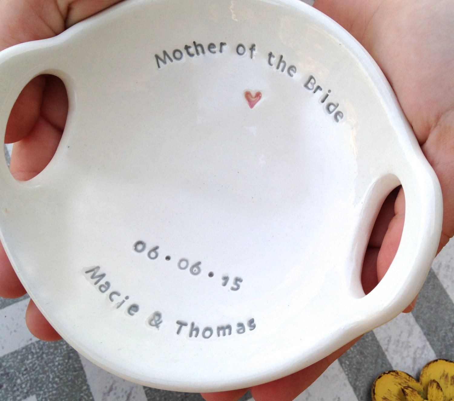 Best ideas about Unique Mother Of The Bride Gift Ideas
. Save or Pin Unique Mother of the Bride Gift Two Handled Keepsake Bowl Now.